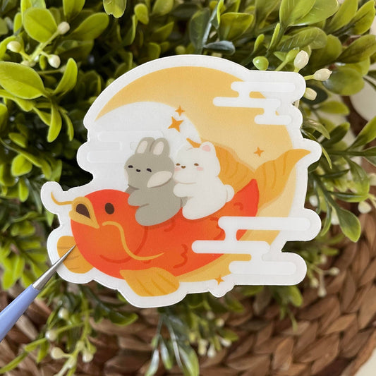 Lunar New Year Tofu & Miso Vinyl Sticker