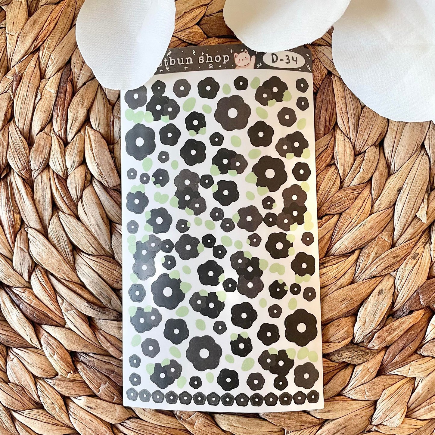 Flower Vinyl Deco Sticker Sheets