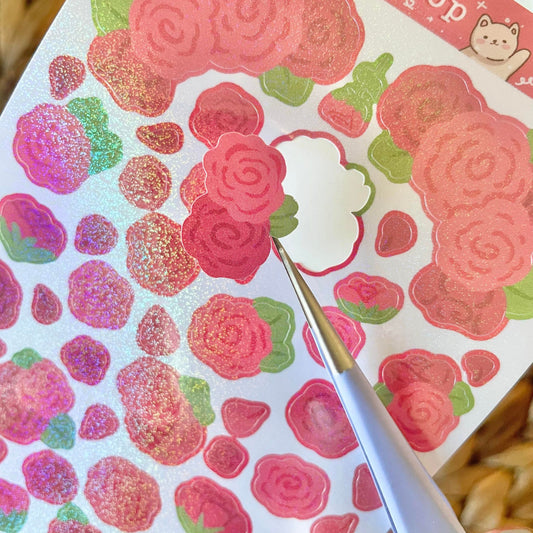 Rose Vinyl Deco Sticker Sheets