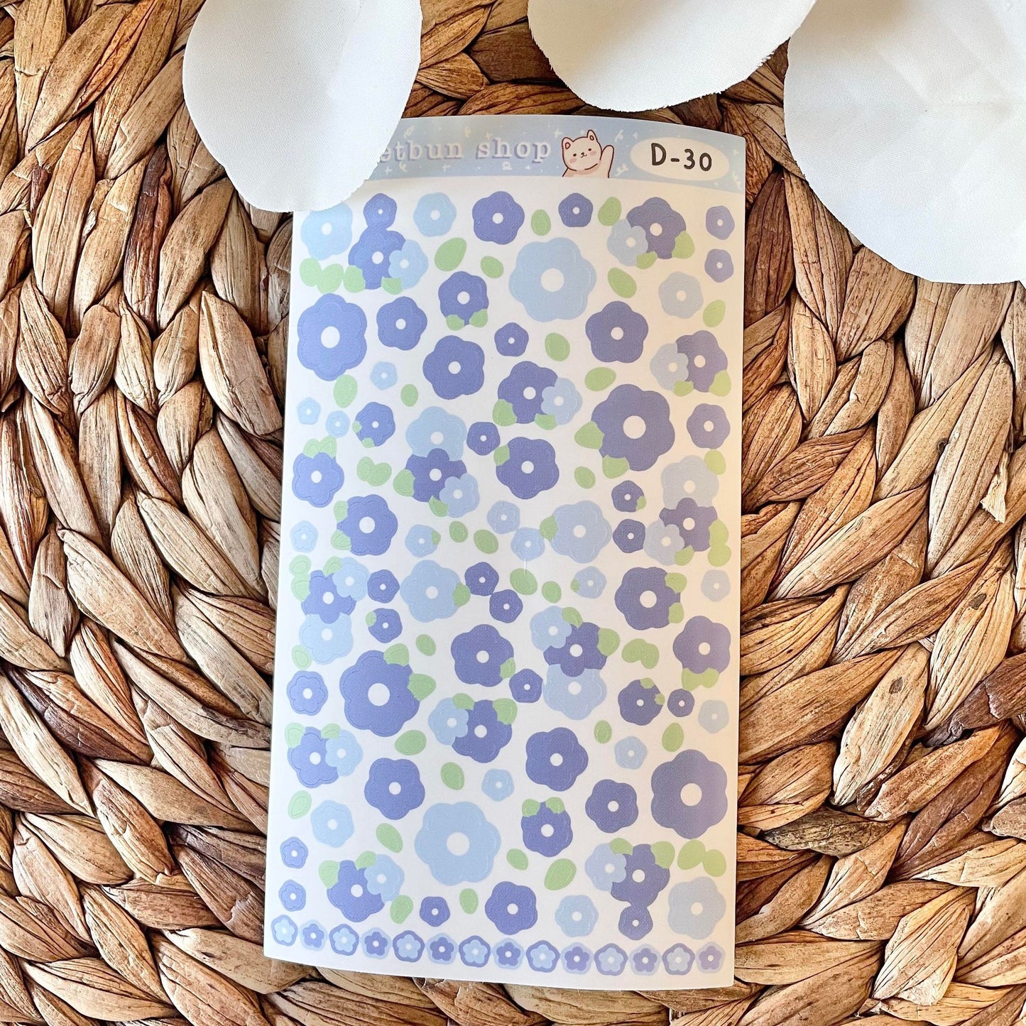 Flower Vinyl Deco Sticker Sheets