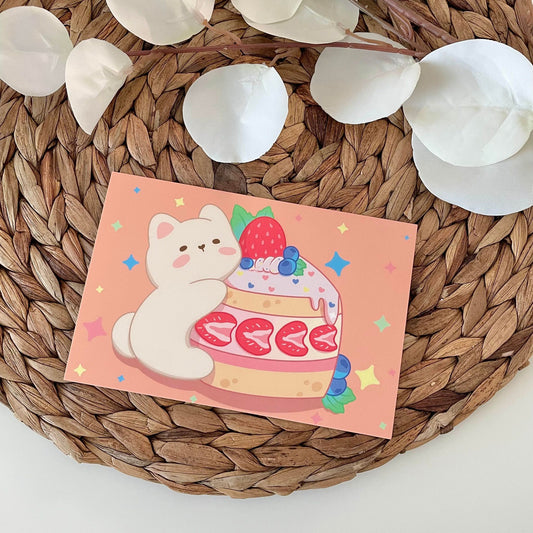 Birthday Cake Art Print