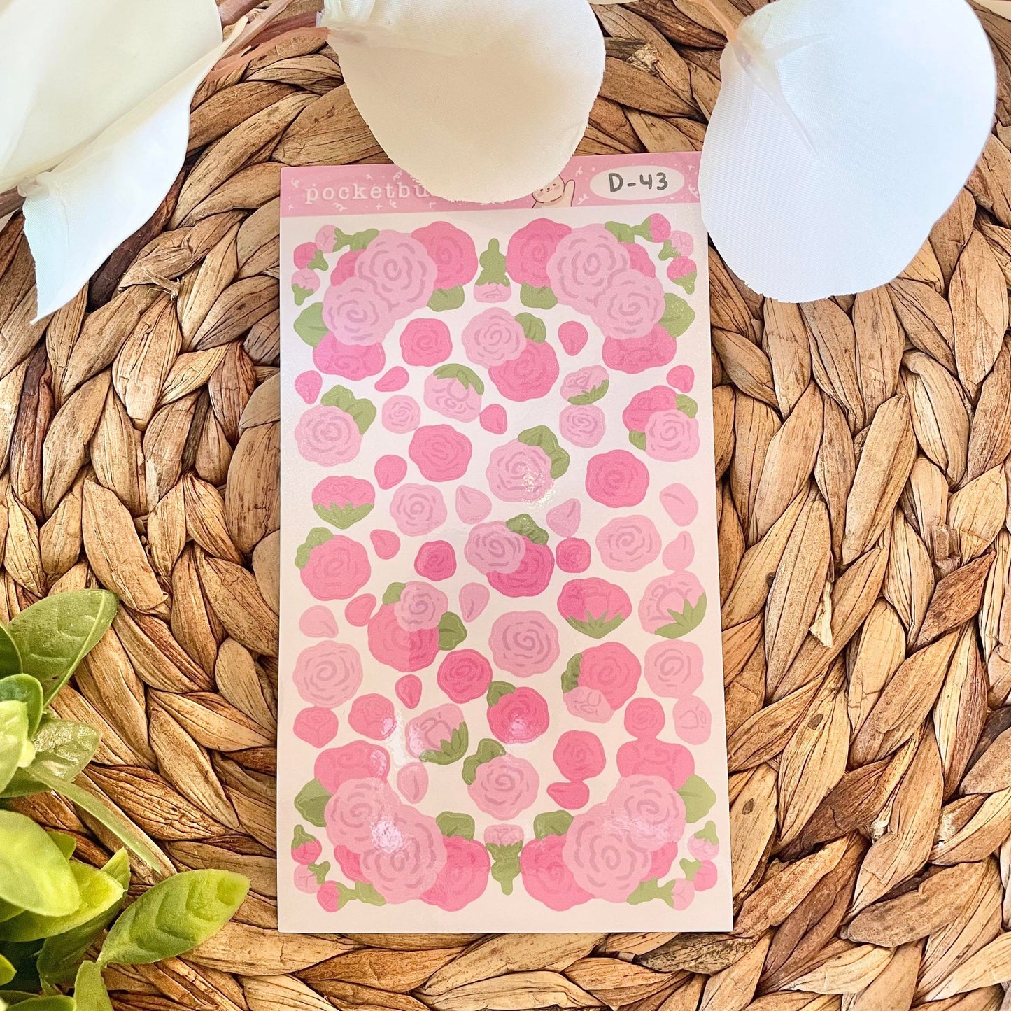 Rose Vinyl Deco Sticker Sheets