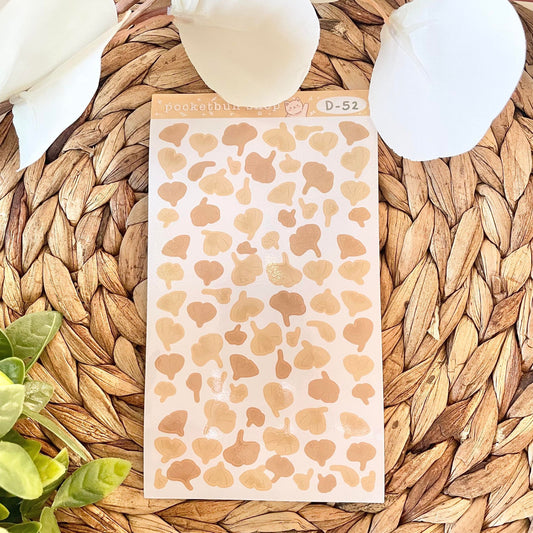 Gingko Leaves Vinyl Deco Sticker Sheets
