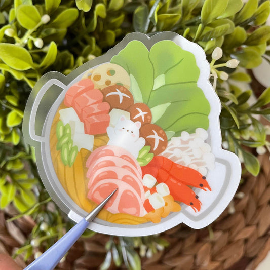 Tofu Hotpot Vinyl Sticker