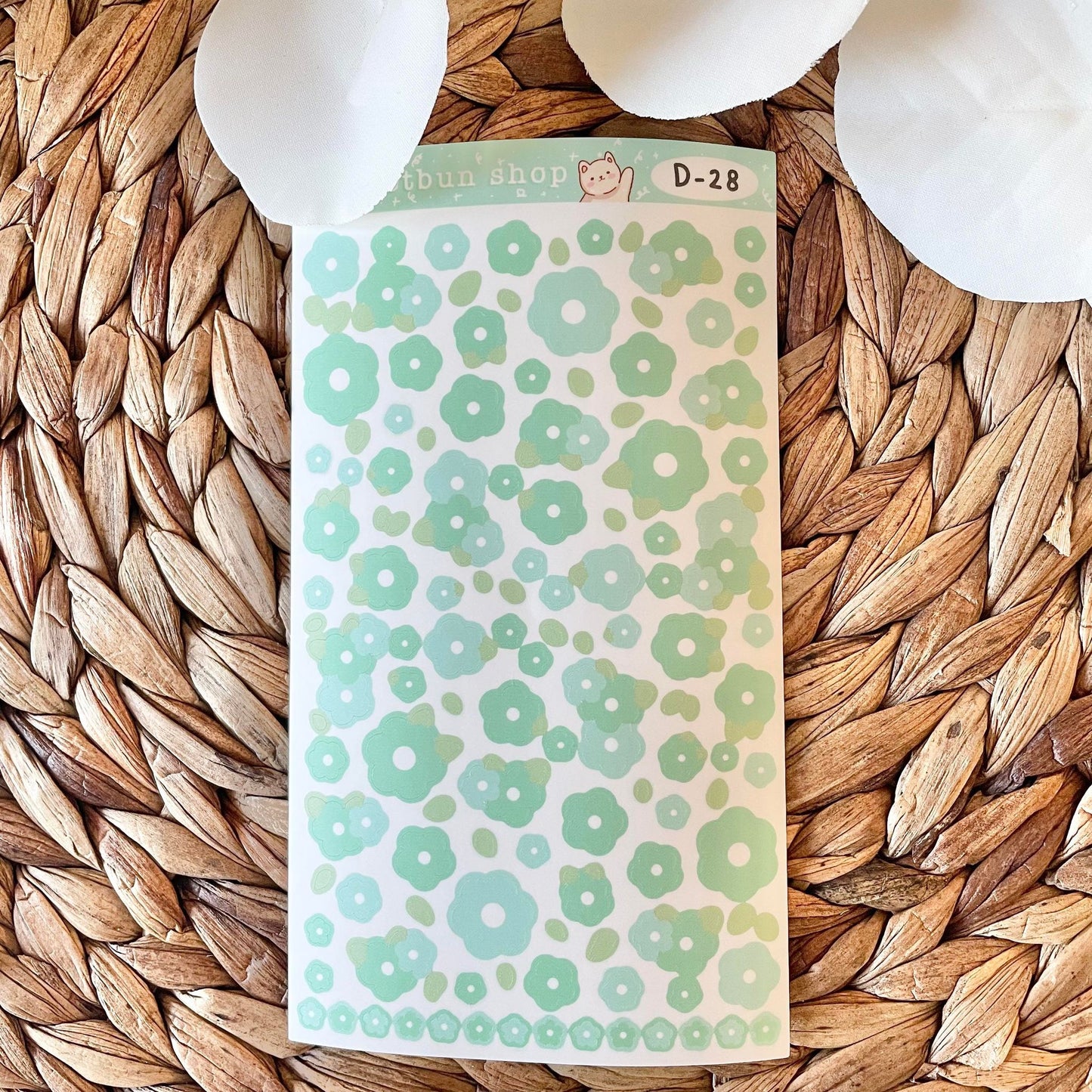 Flower Vinyl Deco Sticker Sheets