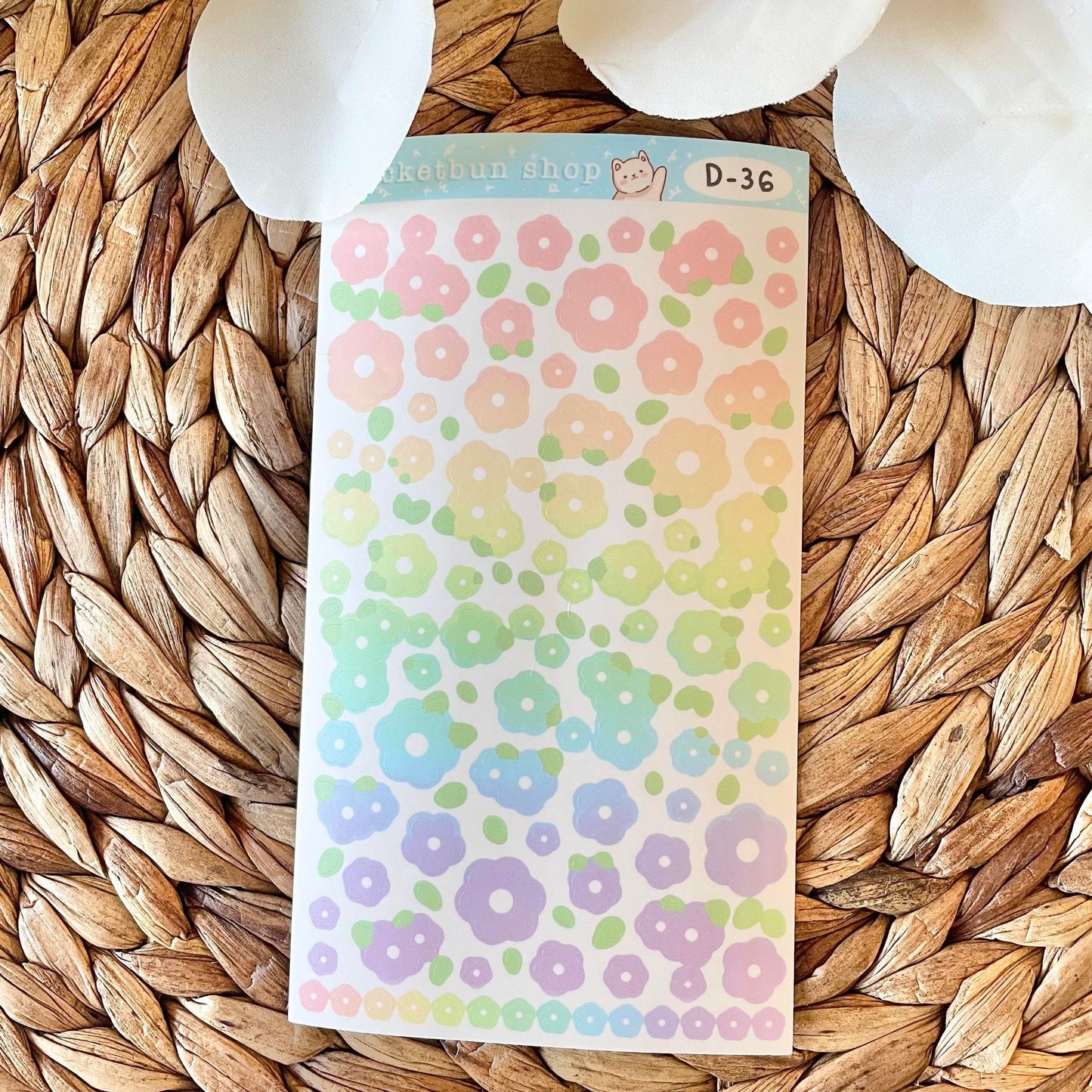 Flower Vinyl Deco Sticker Sheets