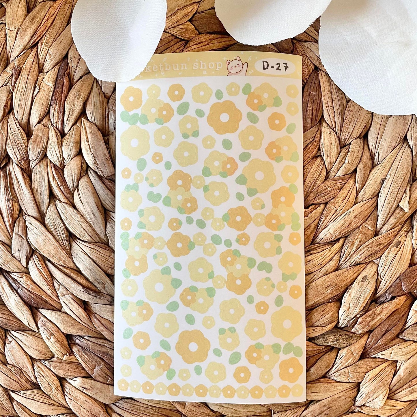 Flower Vinyl Deco Sticker Sheets