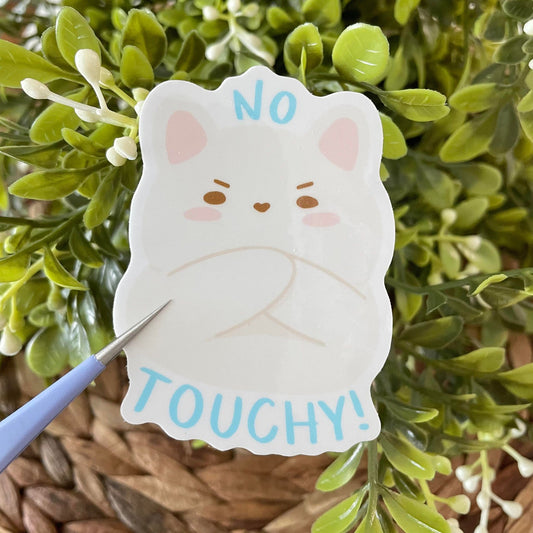 No Touchy Tofu Vinyl Sticker