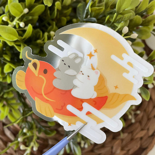 Lunar New Year Tofu & Miso Vinyl Sticker