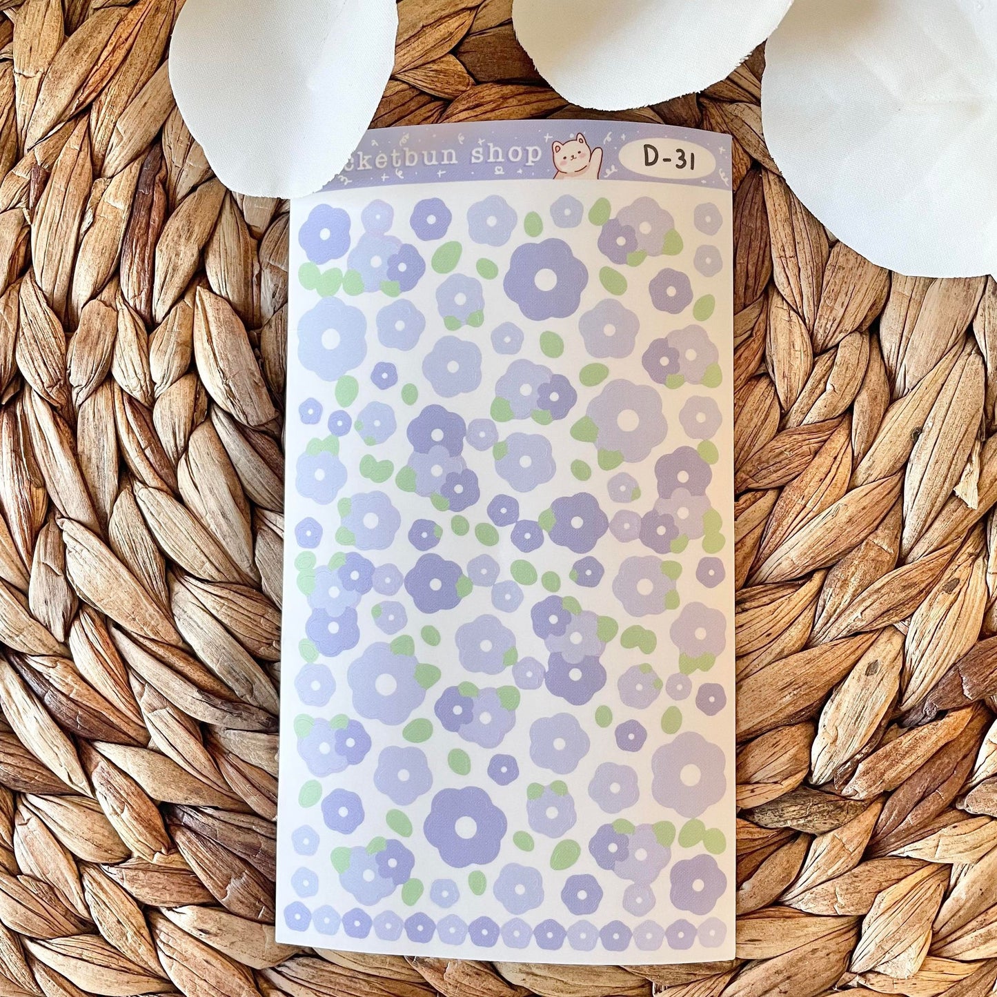 Flower Vinyl Deco Sticker Sheets