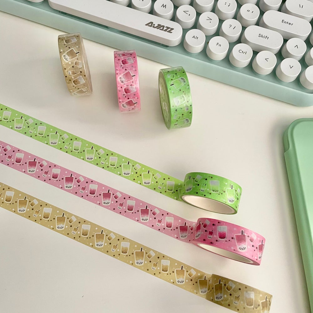 Boba Cafe Washi Tape