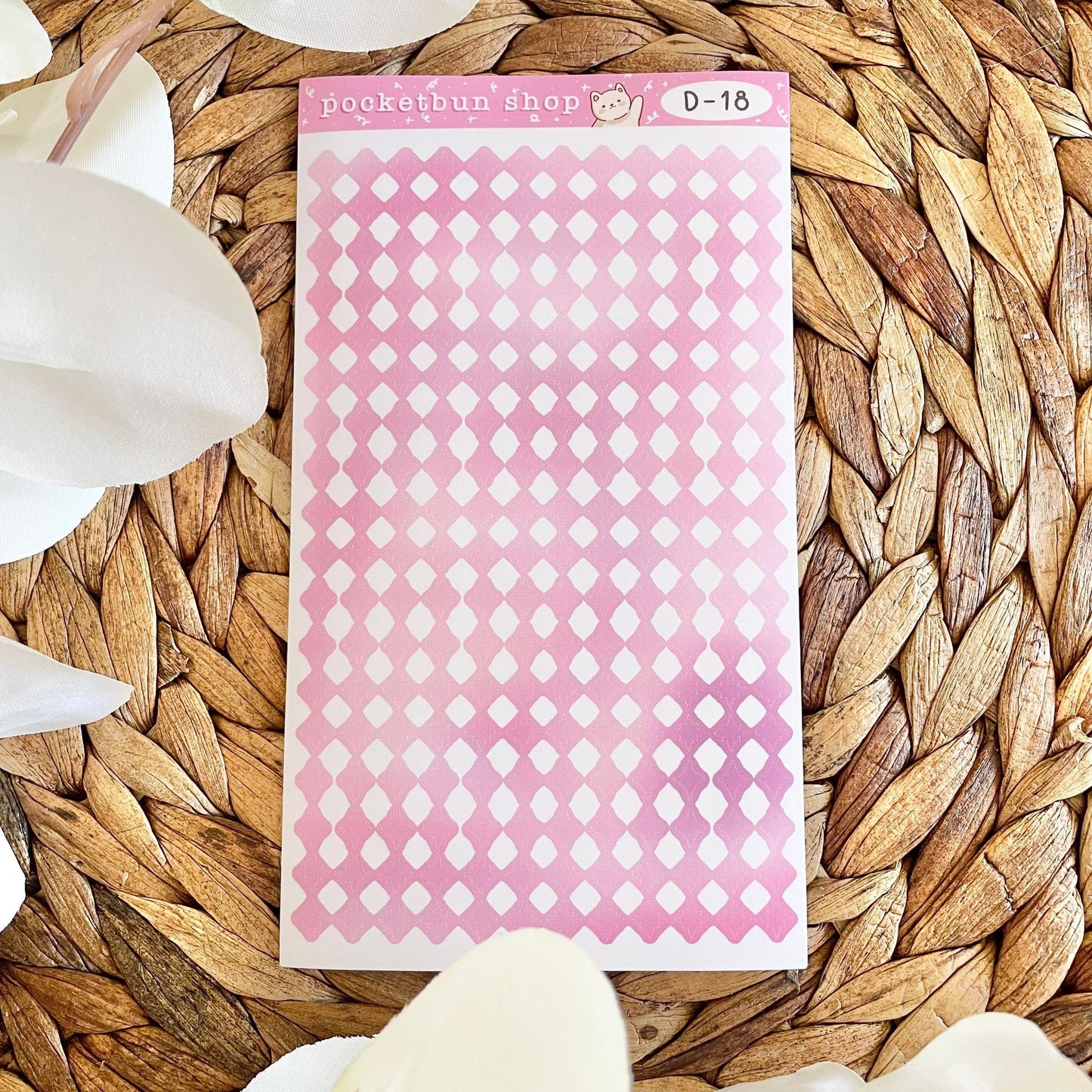 Matte Sparkle Deco Vinyl Sticker Sheets