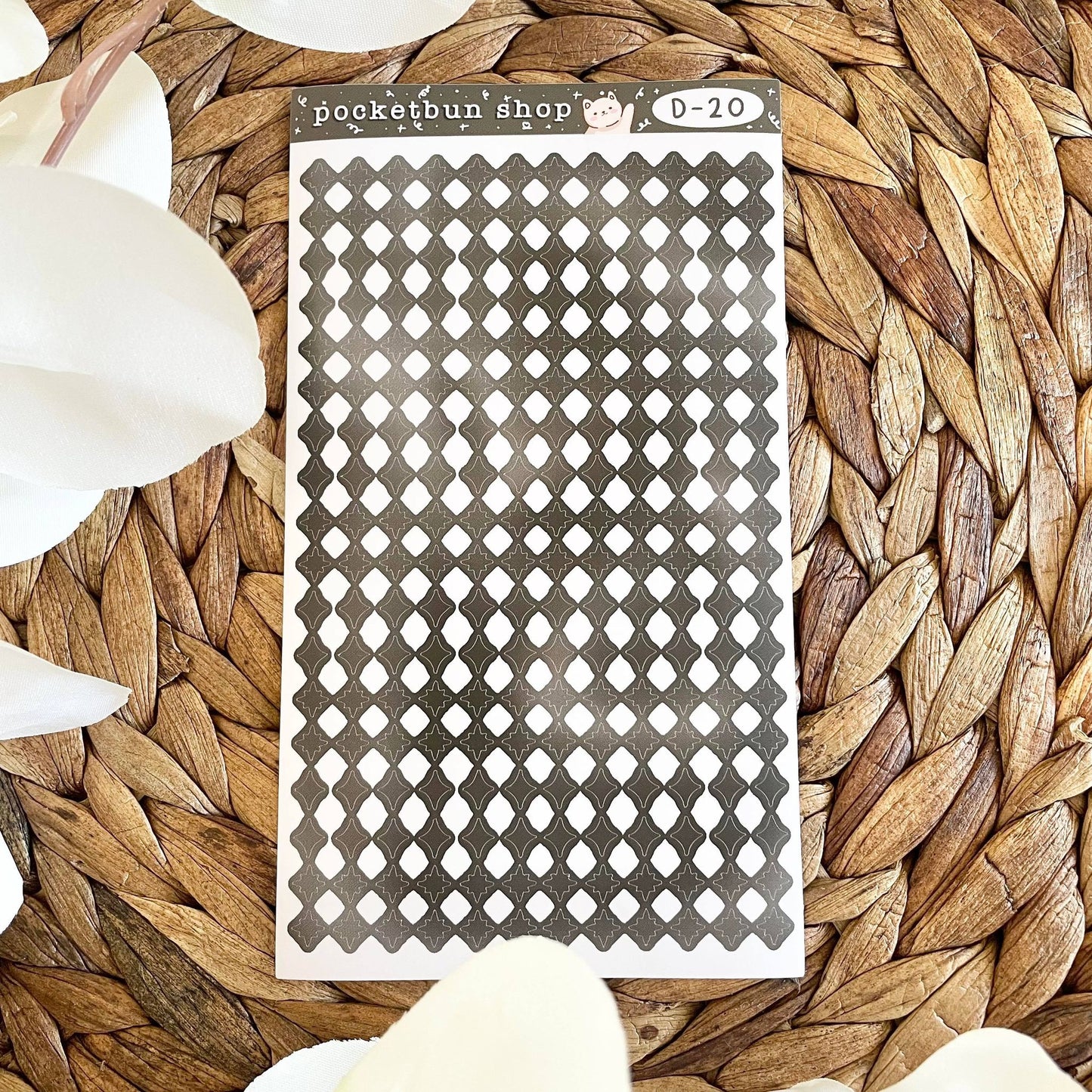 Matte Sparkle Deco Vinyl Sticker Sheets