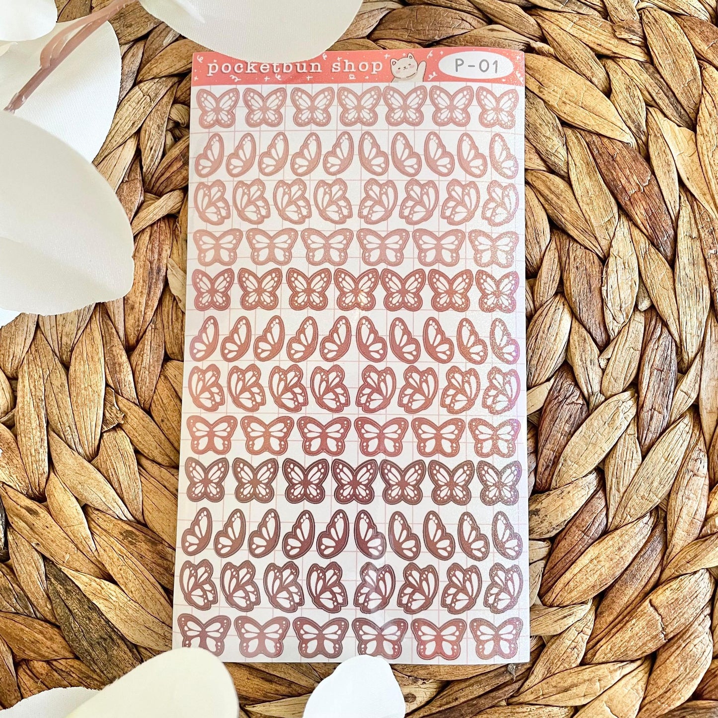 HOLO Butterfly Vinyl Deco Sticker Sheets