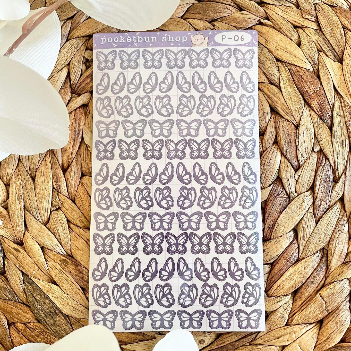 HOLO Butterfly Vinyl Deco Sticker Sheets
