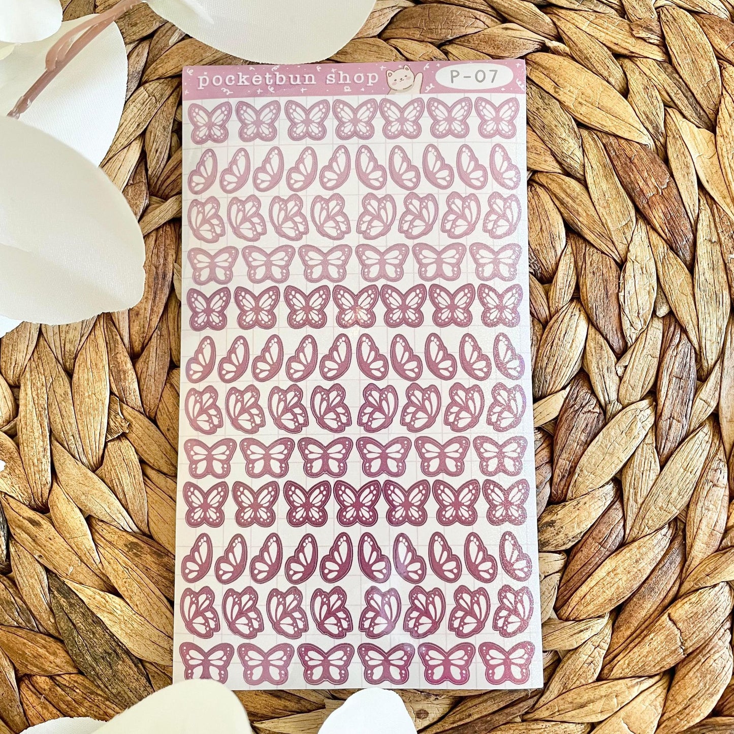 HOLO Butterfly Vinyl Deco Sticker Sheets
