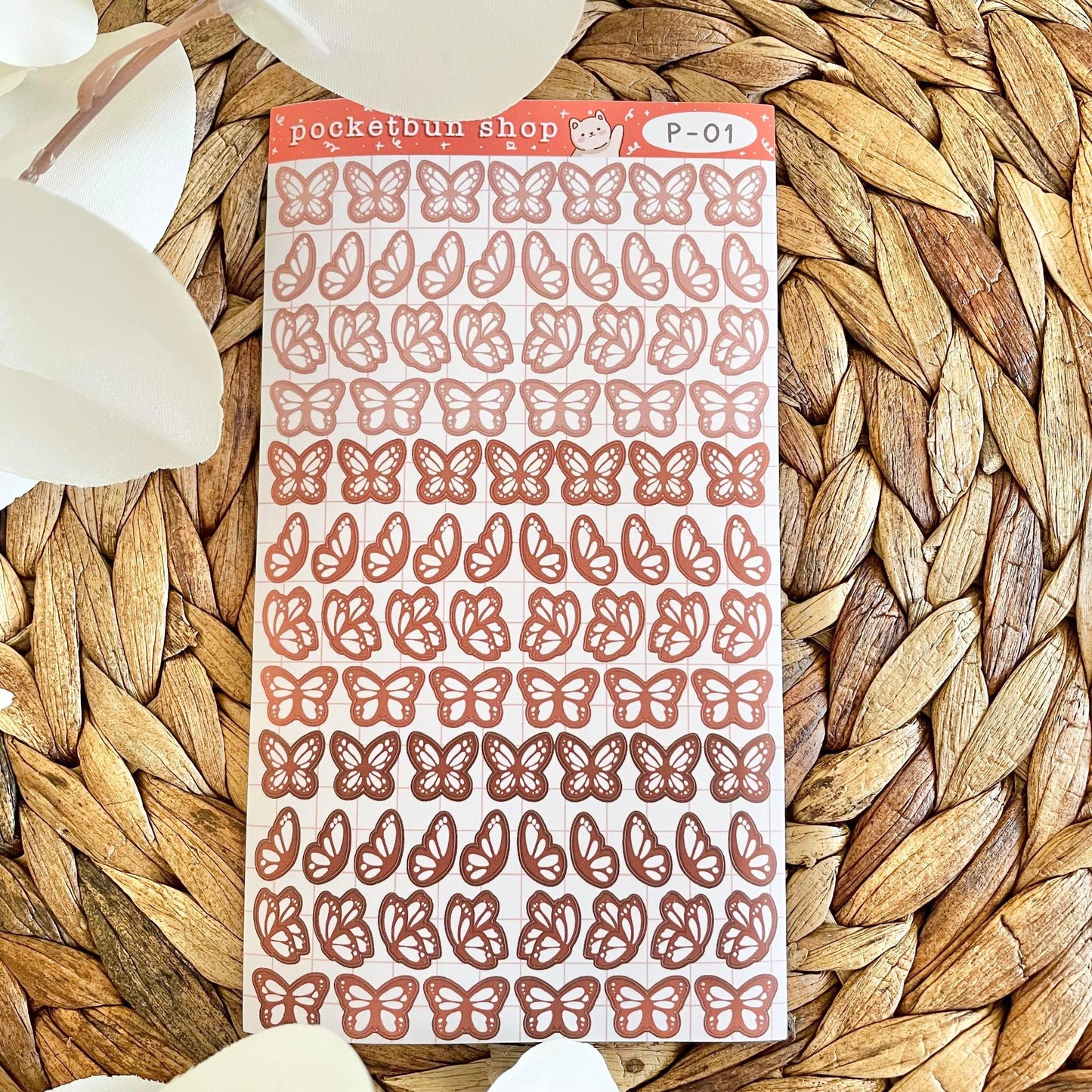 MATTE Butterfly Vinyl Deco Sticker Sheets