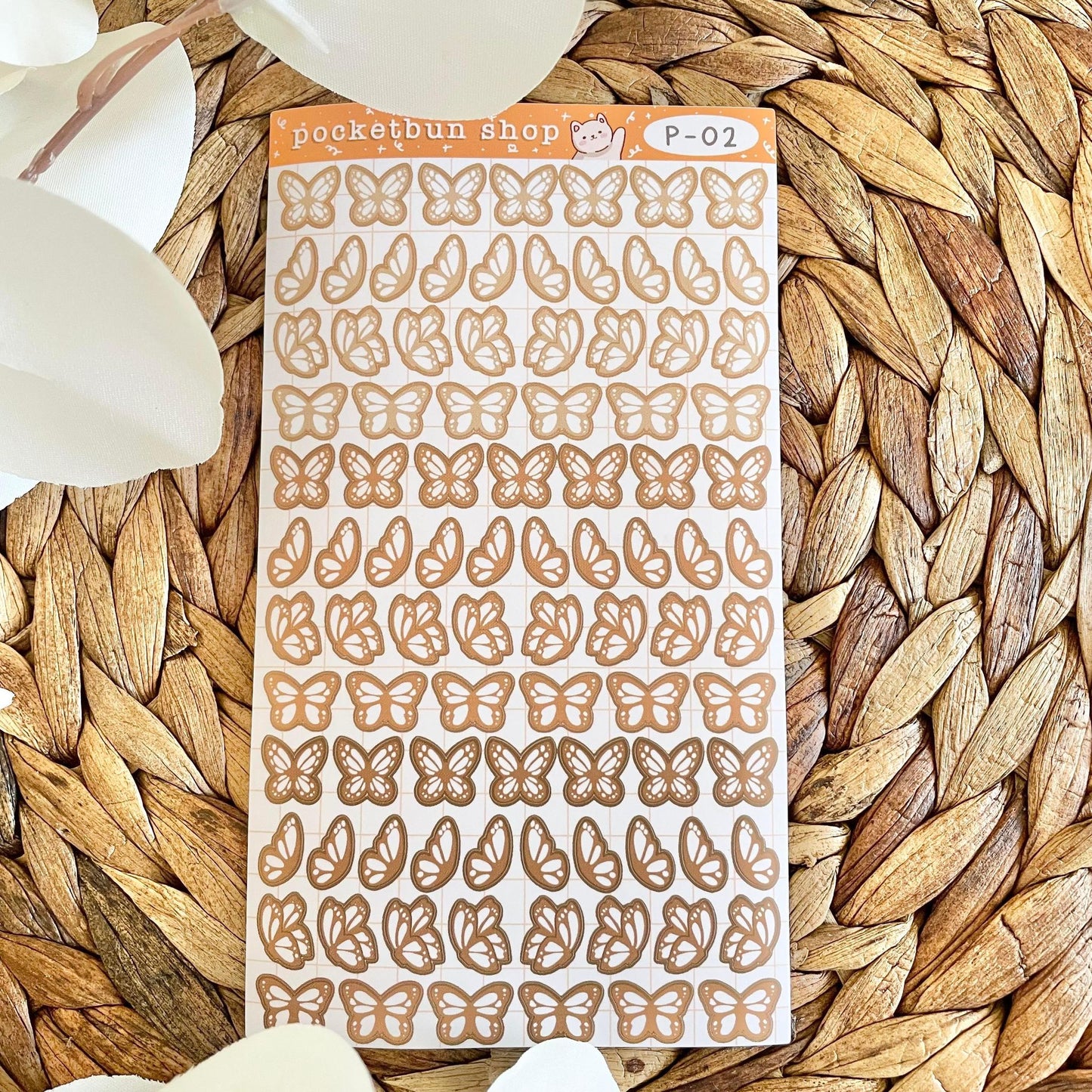 MATTE Butterfly Vinyl Deco Sticker Sheets