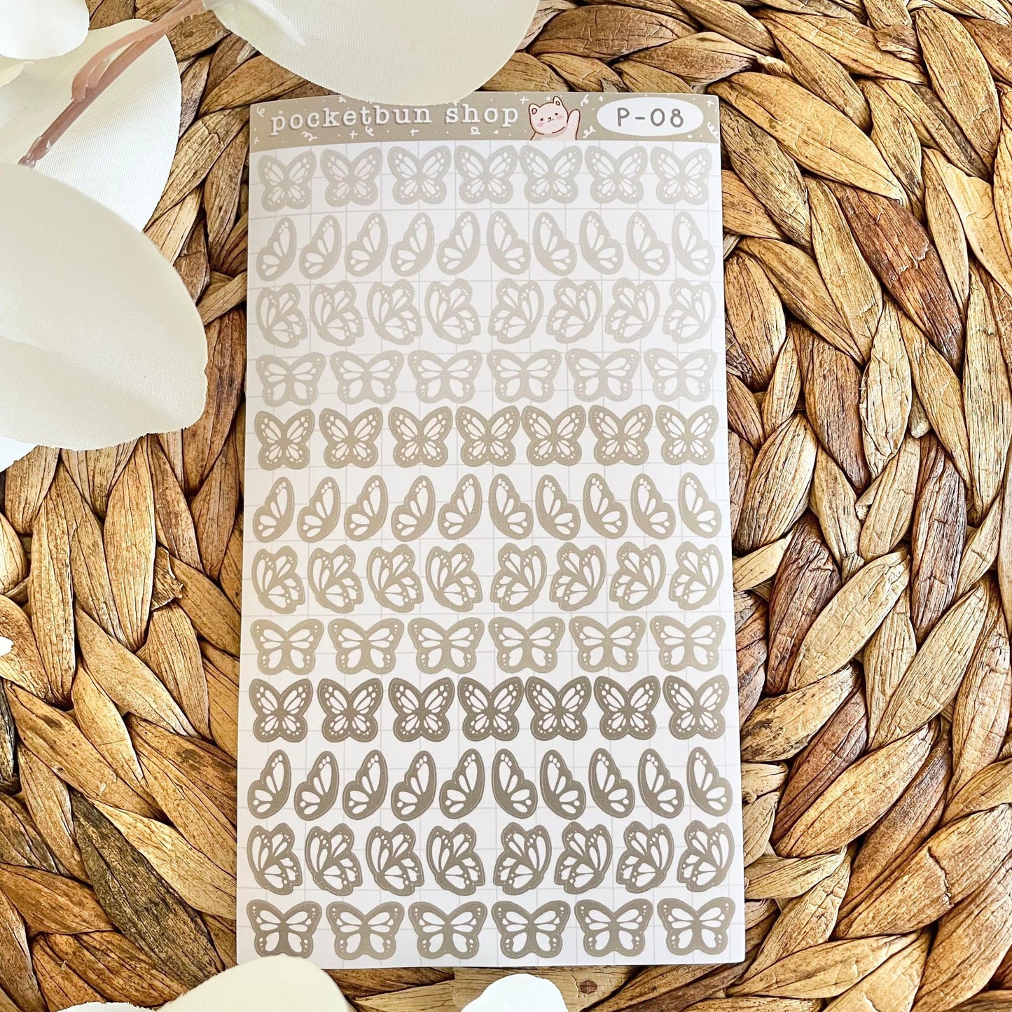 MATTE Butterfly Vinyl Deco Sticker Sheets
