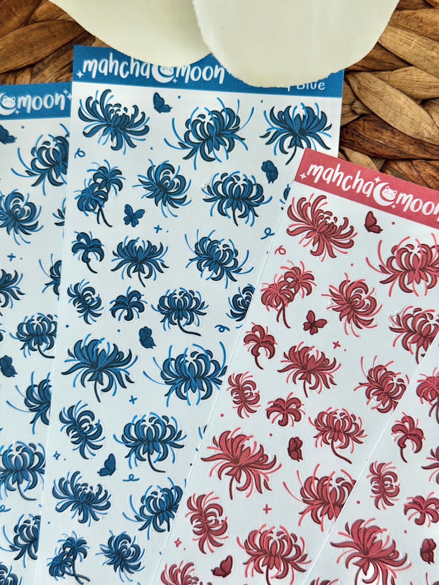 Spider Lily Doodle Sticker Sheets