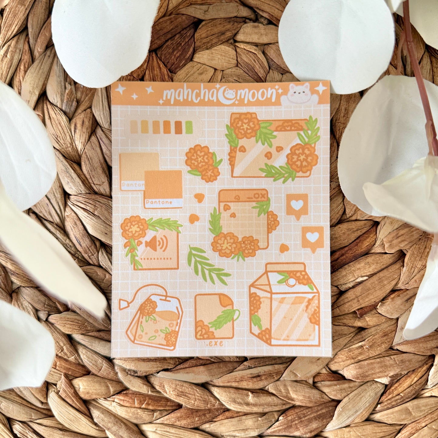 Aesthetic Florals Sticker Sheets