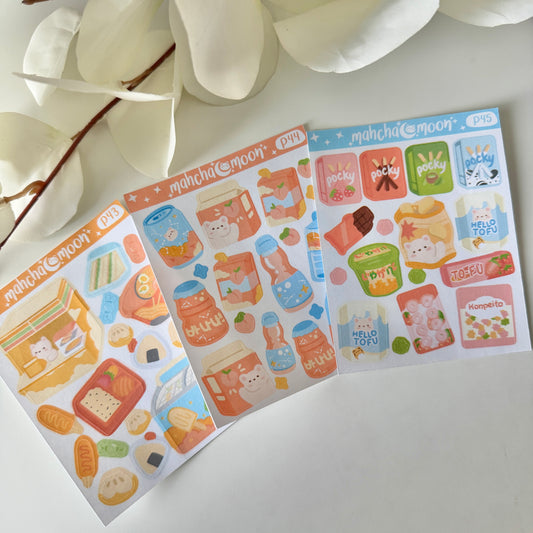 Tofu’s Convenience Store Sticker Sheets