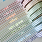 White Grid Mini Washi Tape