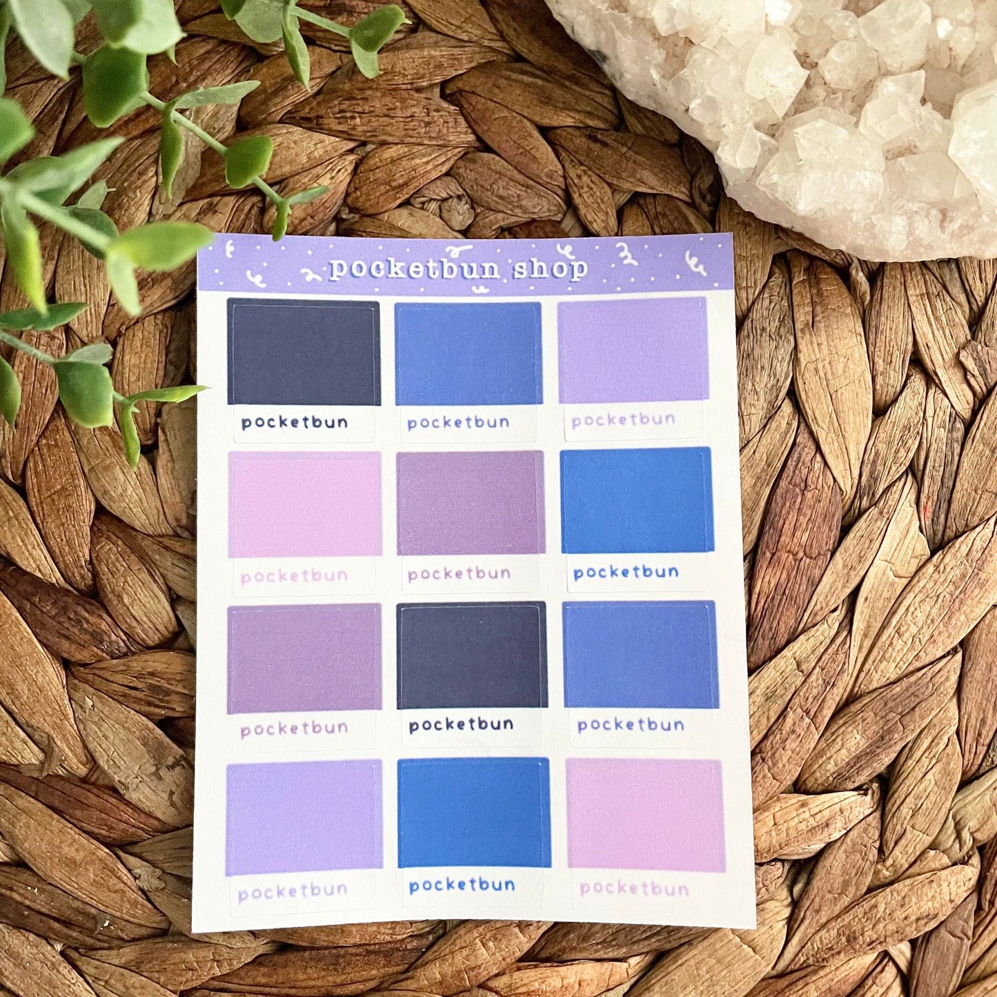 Pantone Swatches Sticker Sheets