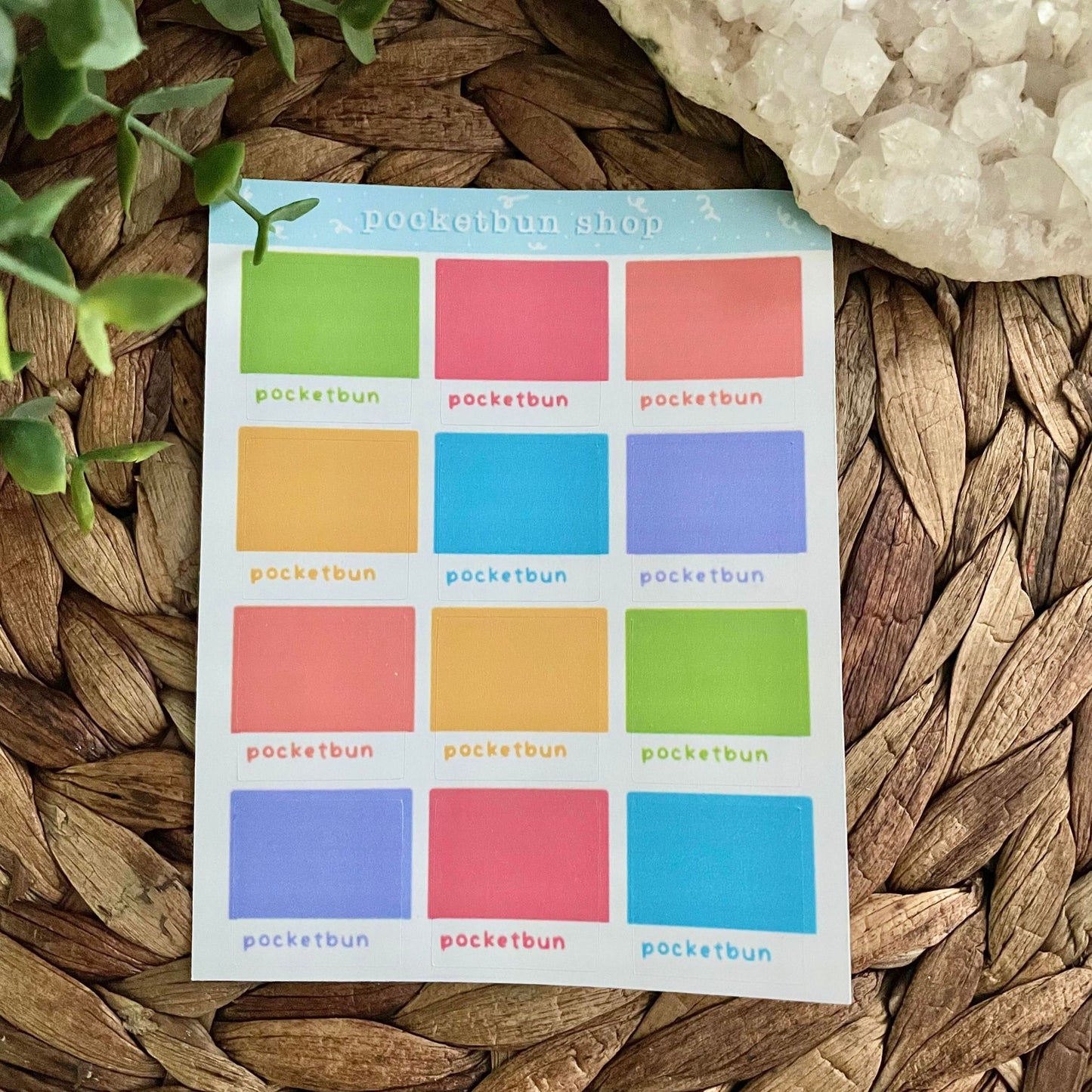 Pantone Swatches Sticker Sheets