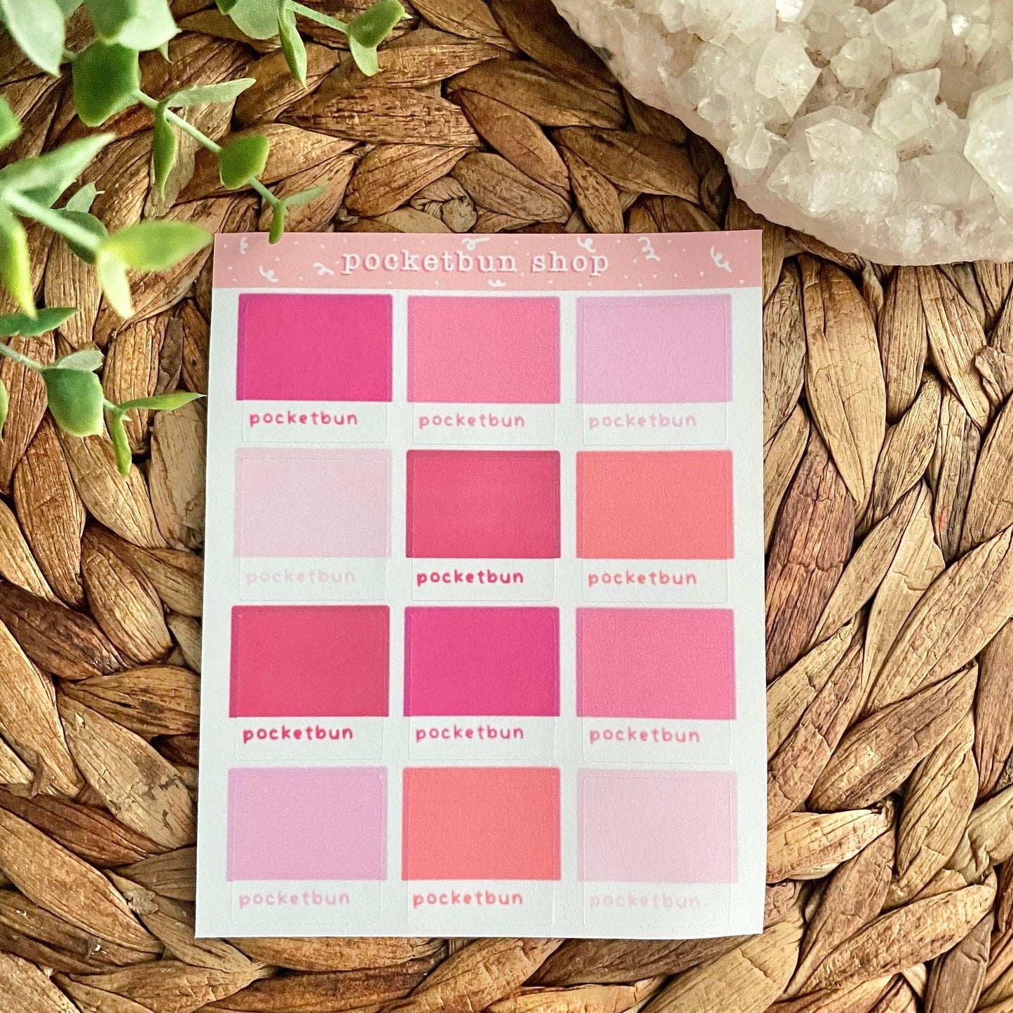 Pantone Swatches Sticker Sheets