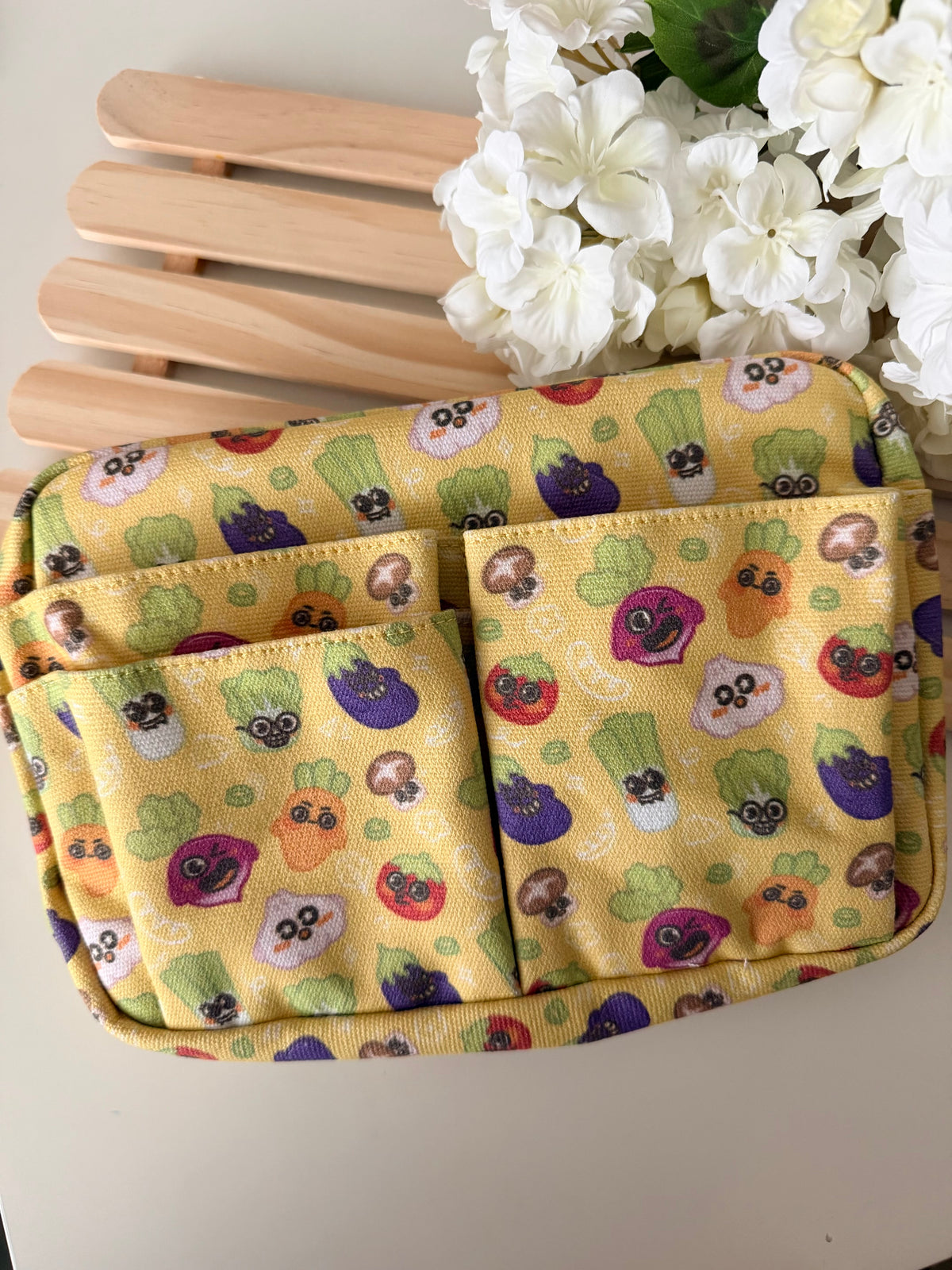 Multi Purpose Veggie Pouch | GobiPrints Co. x MahchaMoon Stationery Pouch