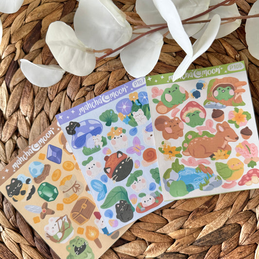 Patreon Sticker Club - Enchanted Forest Sticker Sheets
