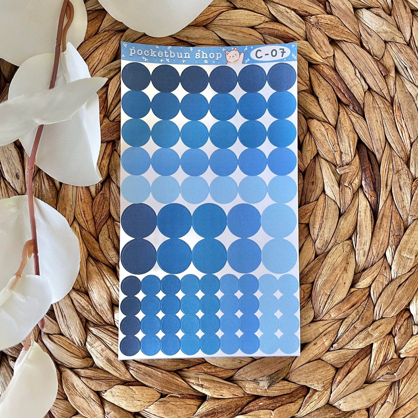 Solid Circles Deco Sticker Sheets