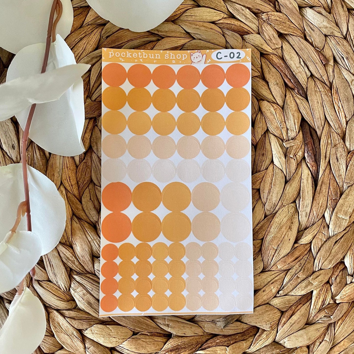 Solid Circles Deco Sticker Sheets