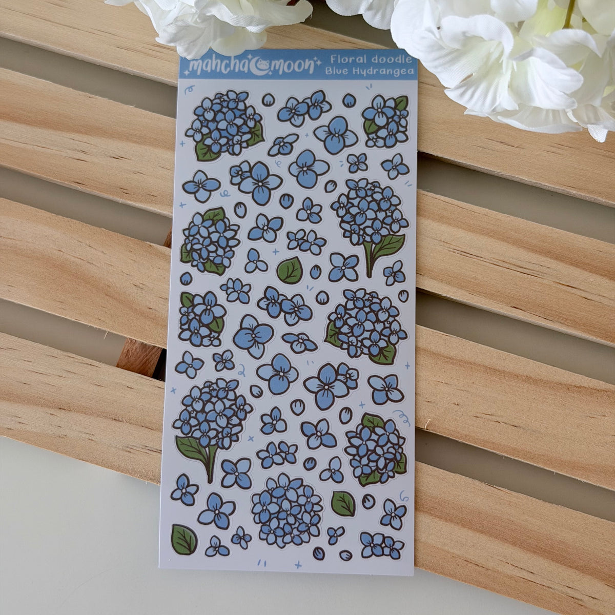 Doodle Hydrangea's | Deco Sticker Sheets