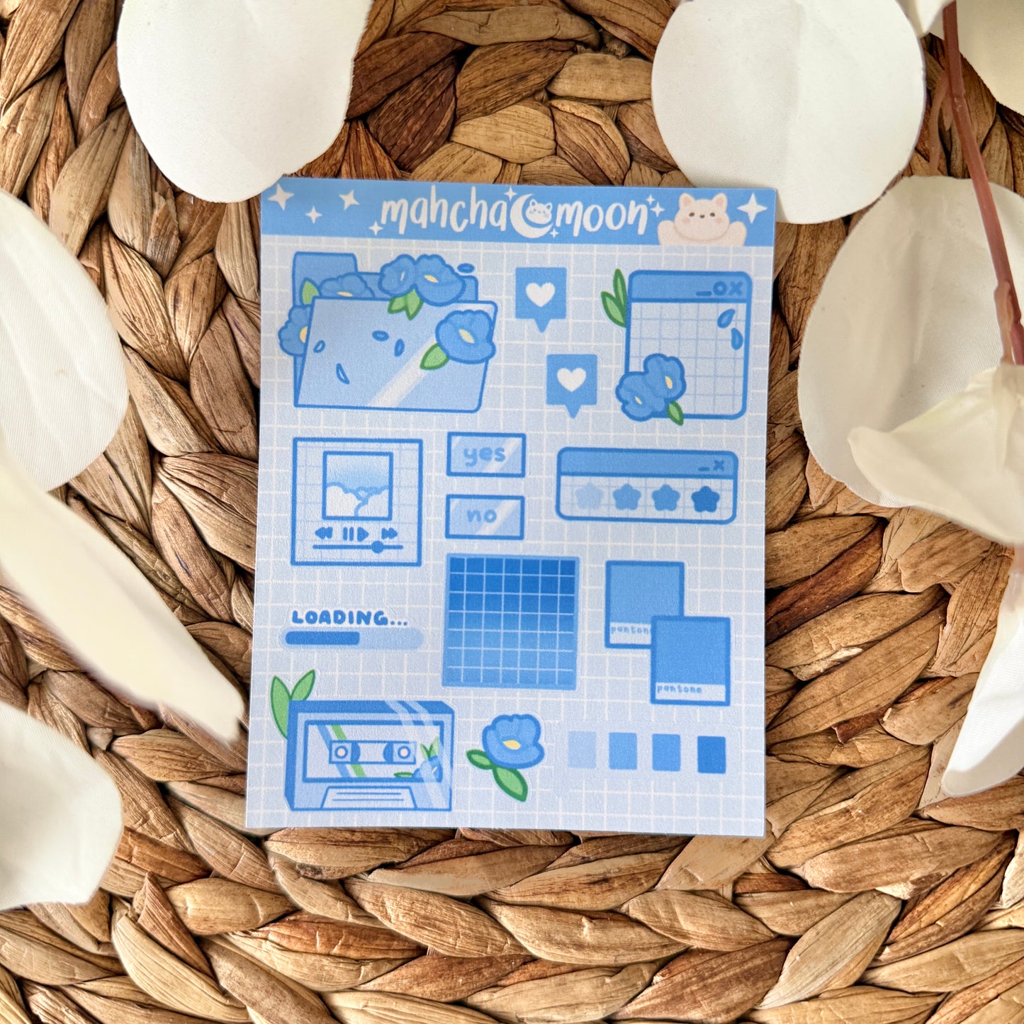 Aesthetic Florals Sticker Sheets
