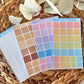 Concentric Square Sticker Sheets