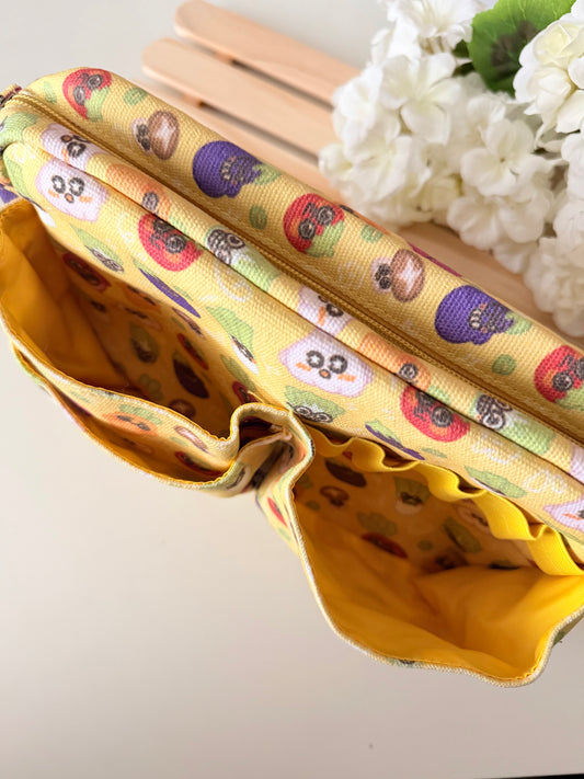 Multi Purpose Veggie Pouch | GobiPrints Co. x MahchaMoon Stationery Pouch