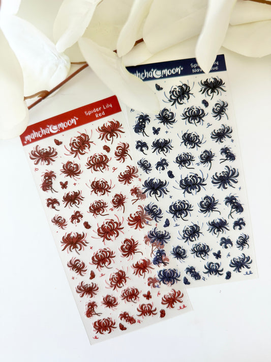Spider Lily Doodle Sticker Sheets