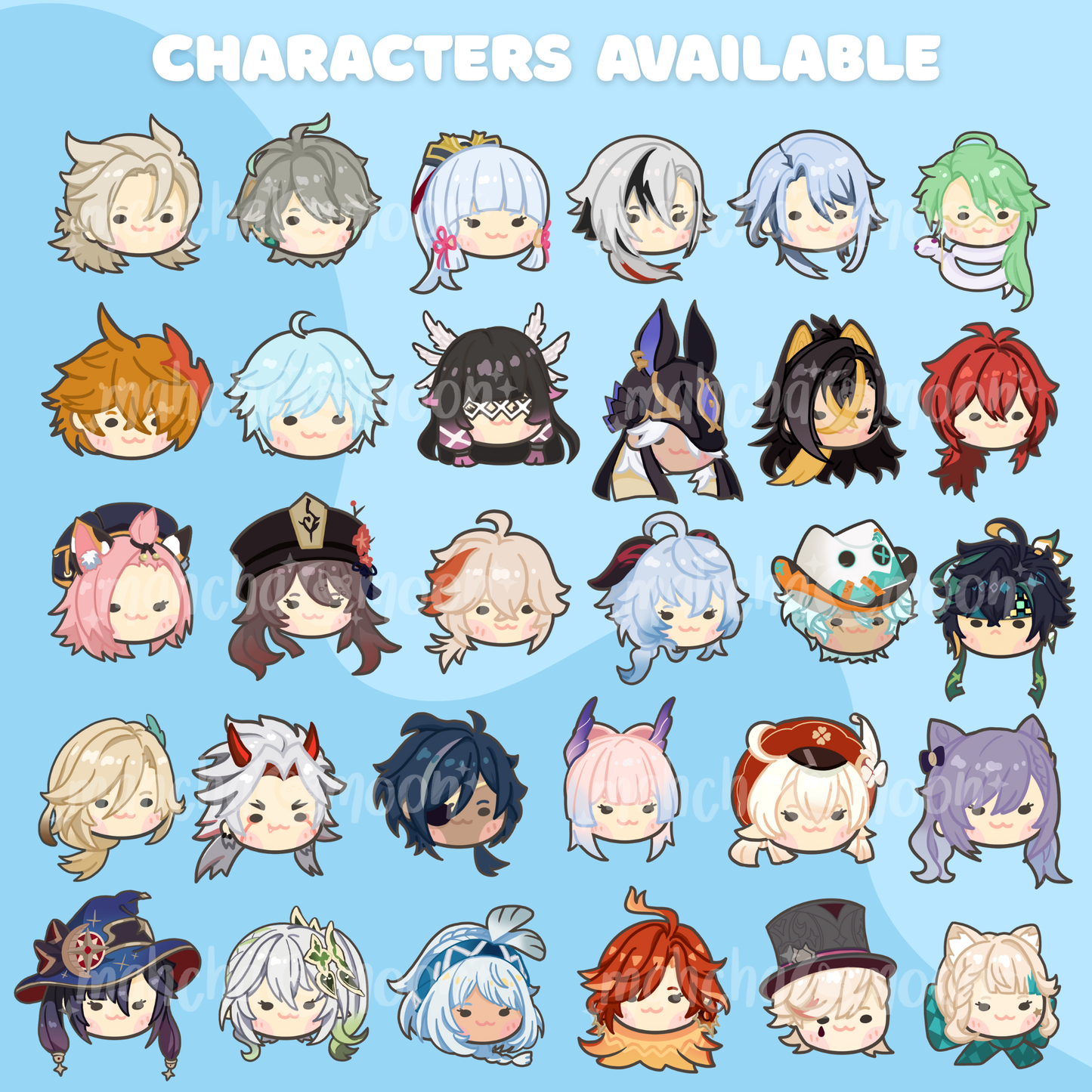 Genshin Impact Phone Charms