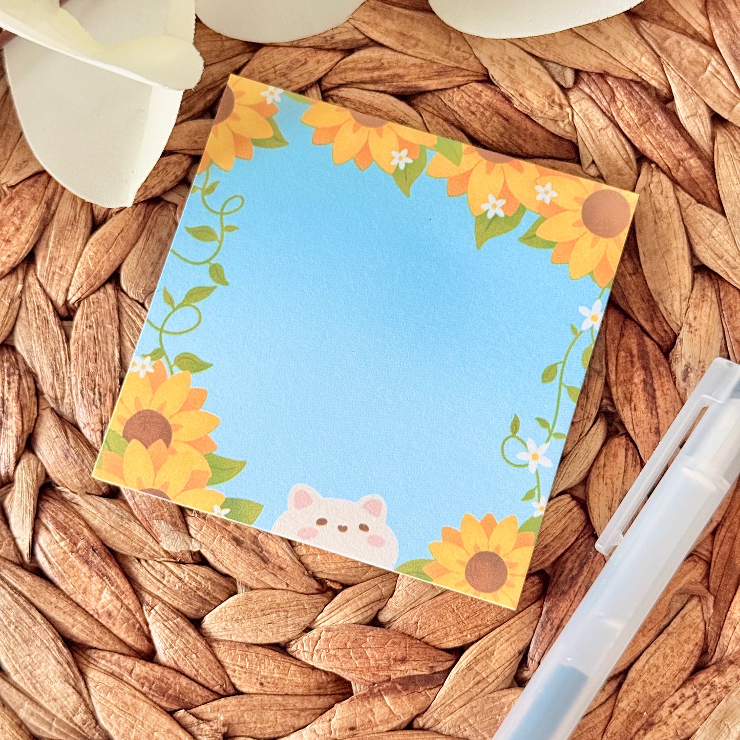 Sunflower Tofu Sticky Note