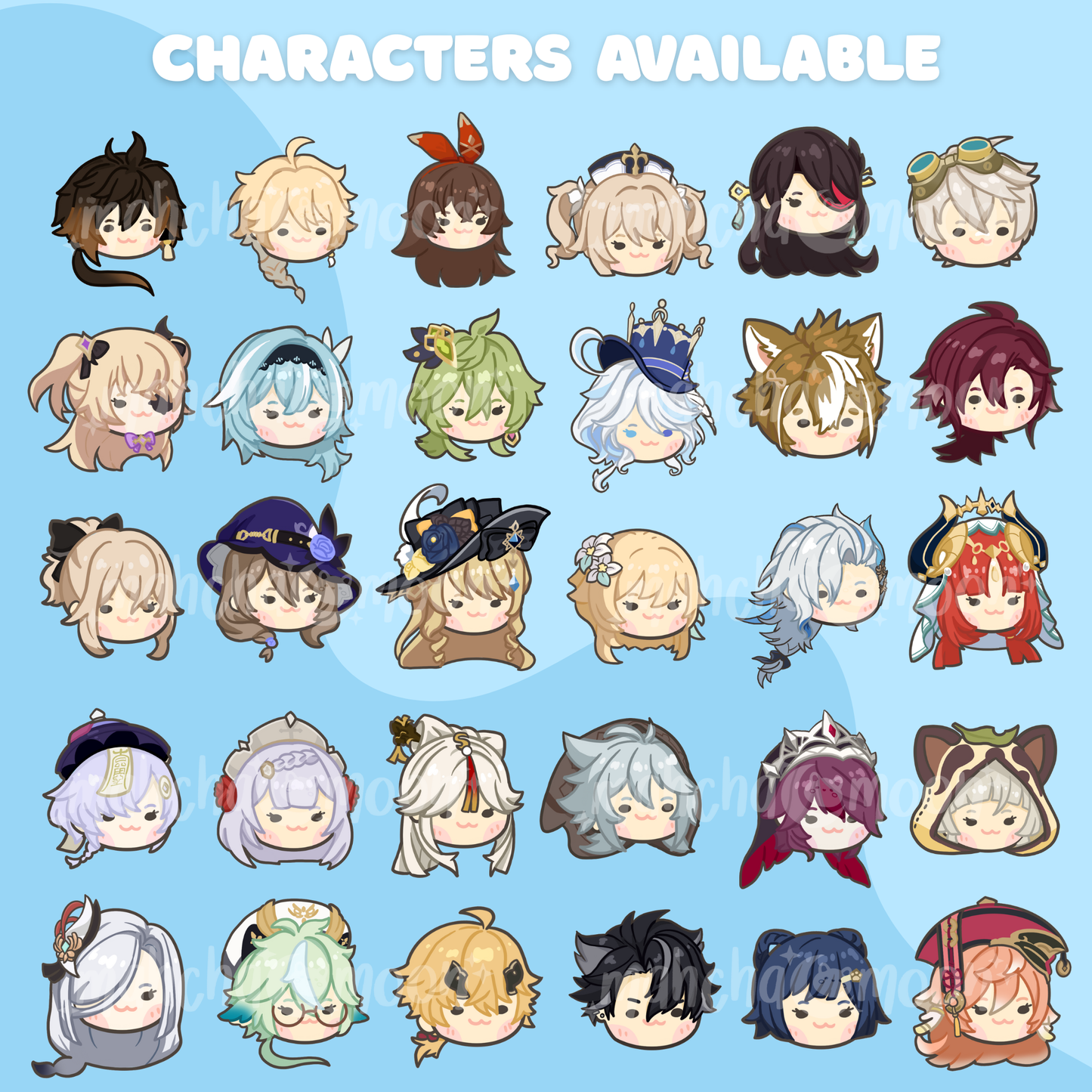 Genshin Impact Phone Charms