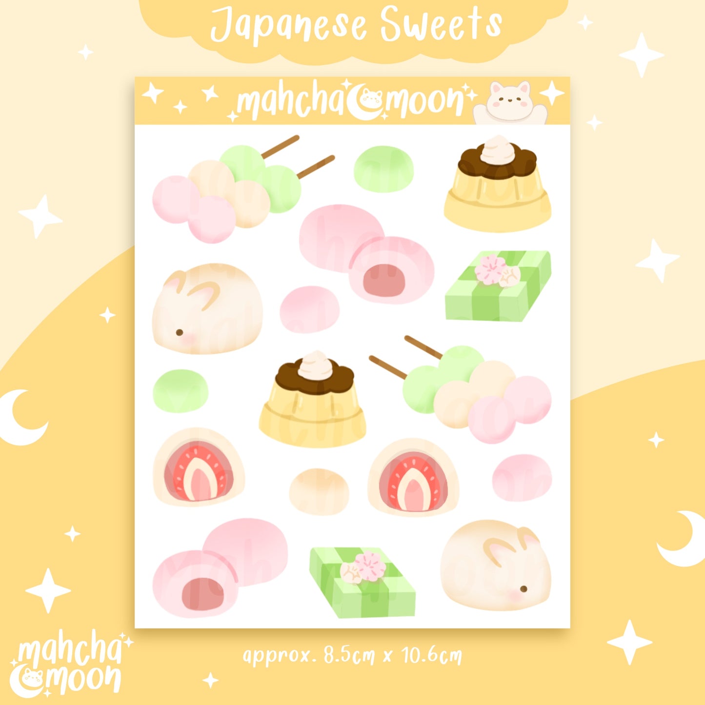 Japanese Sweets Sticker Sheet