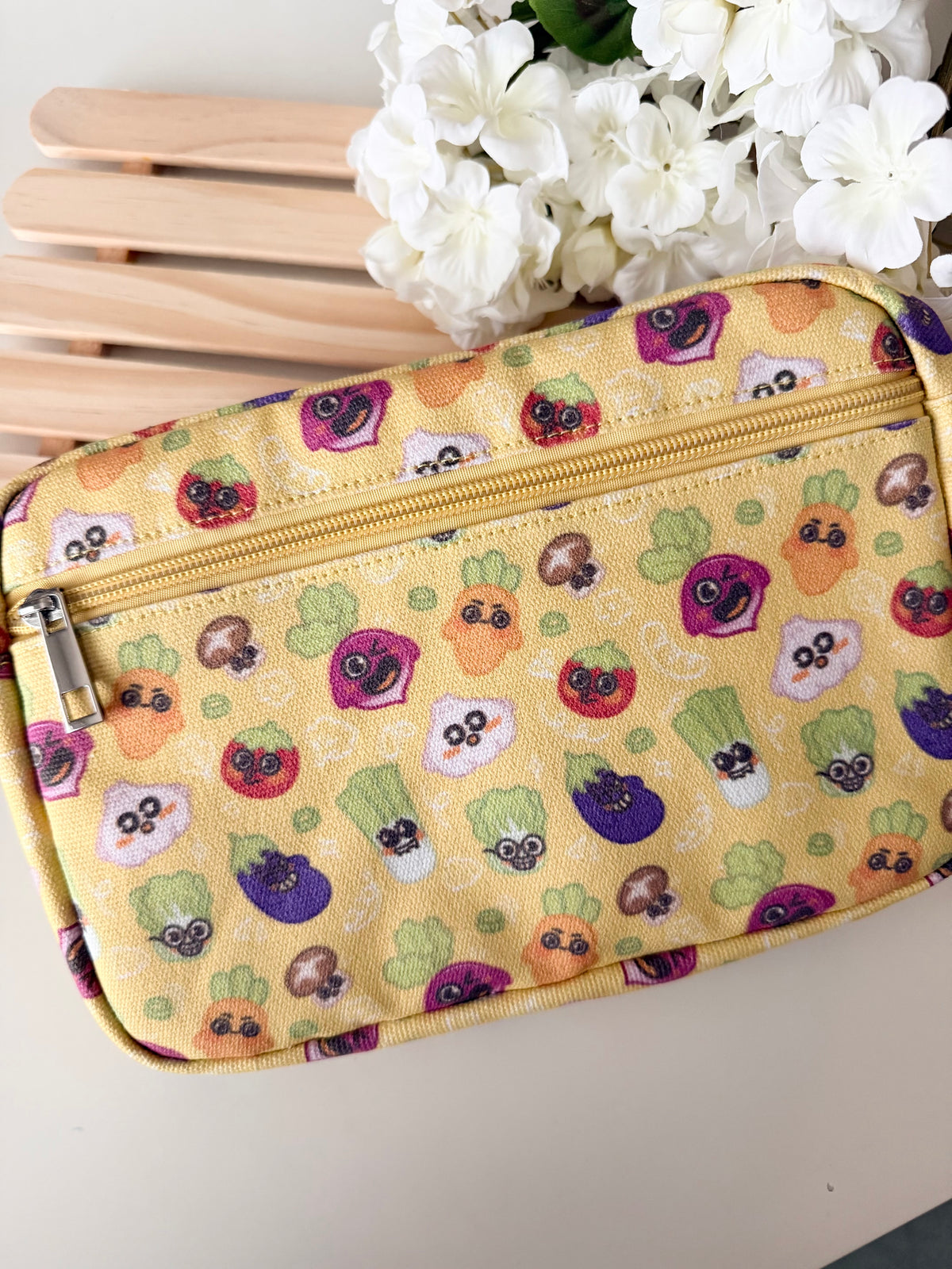 Multi Purpose Veggie Pouch | GobiPrints Co. x MahchaMoon Stationery Pouch