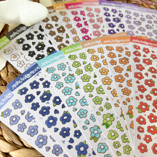 Floral Doodle Sticker Sheets