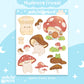 Mushroom Friends Sticker Sheet