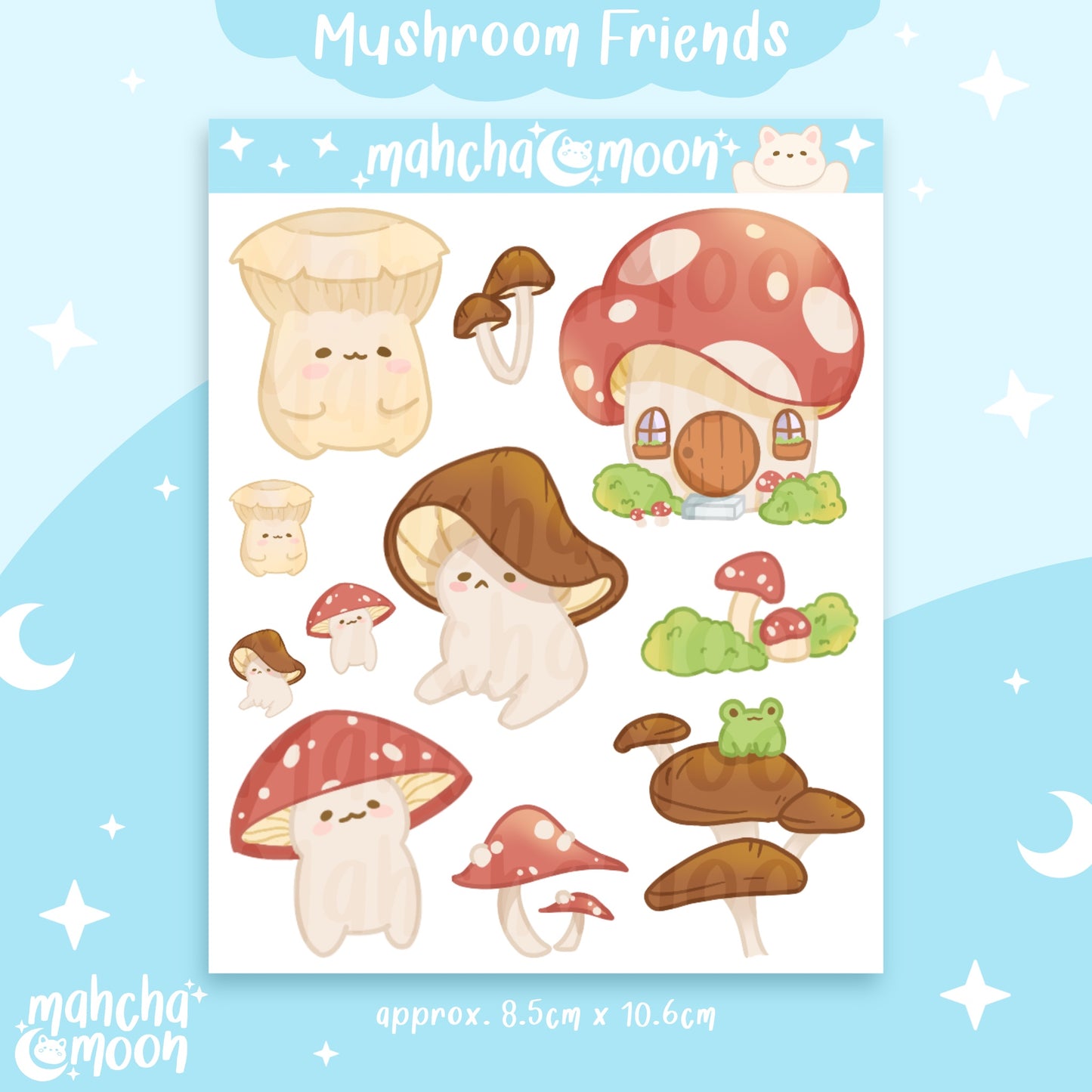 Mushroom Friends Sticker Sheet