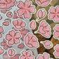 Cherry Blossom | Doodle Sticker Sheet