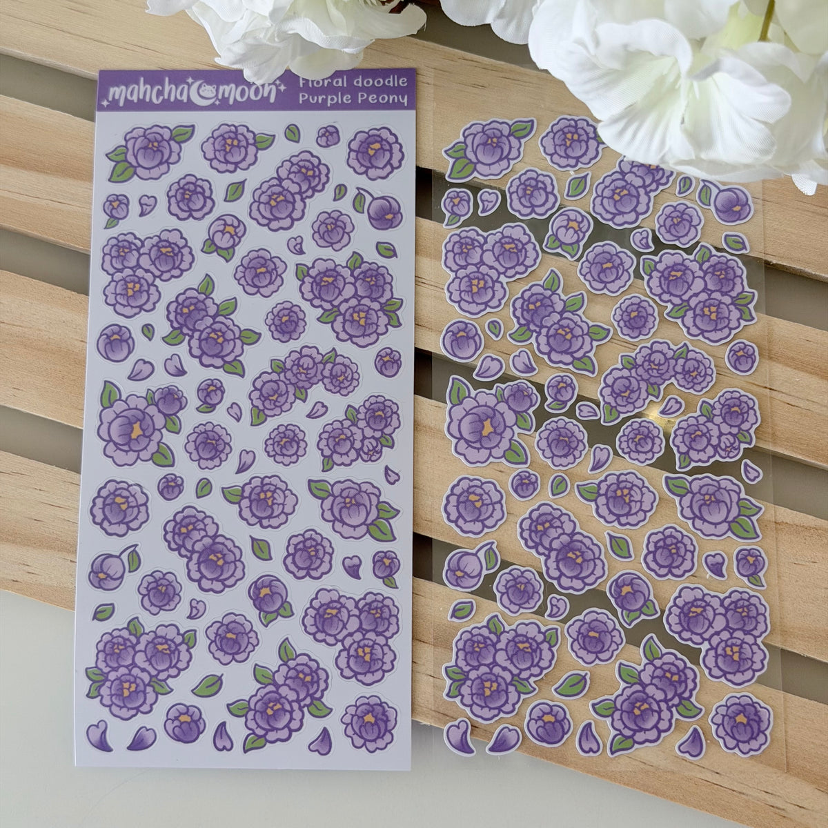 Doodle Peonies | Deco Sticker Sheets