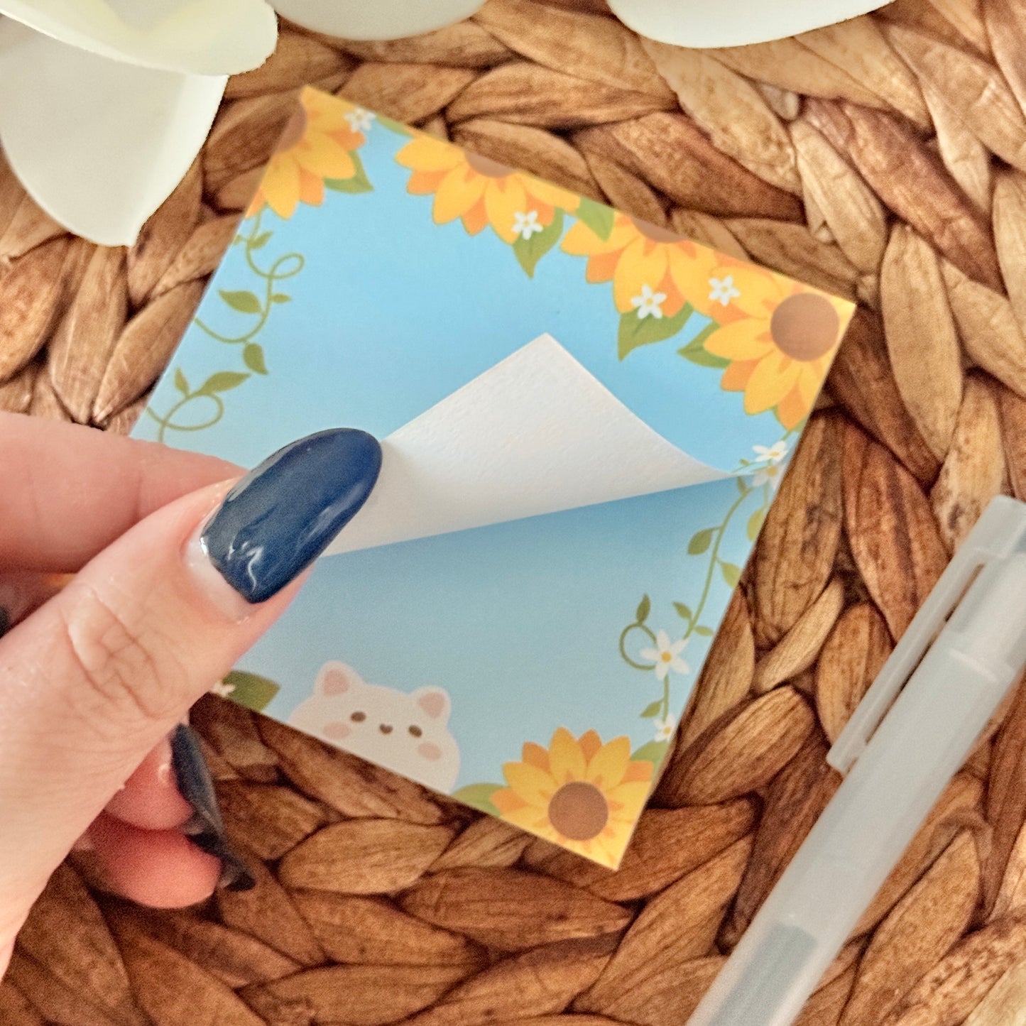 Sunflower Tofu Sticky Note